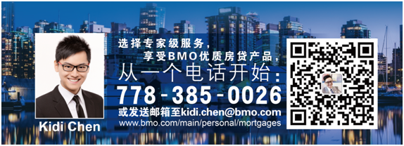 BMO银行房贷专家Kidi Chen - 折扣利率 专家建议 快捷服务 是您置业的首选