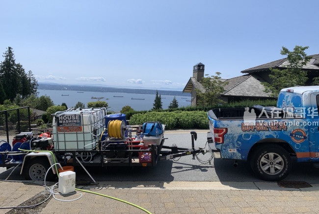 专业屋顶清洗/除青苔/三年质保，外墙与地面清洗，专业设备，保险齐全，Shiny Power Wash