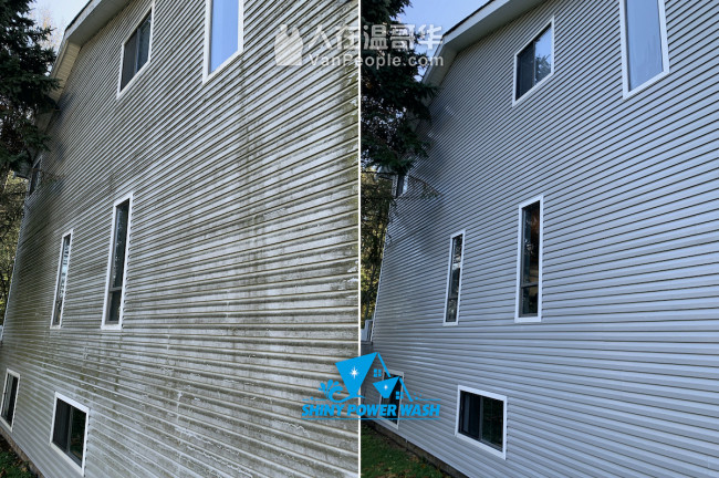 专业屋顶清洗/除青苔/三年质保，外墙与地面清洗，专业设备，保险齐全，Shiny Power Wash