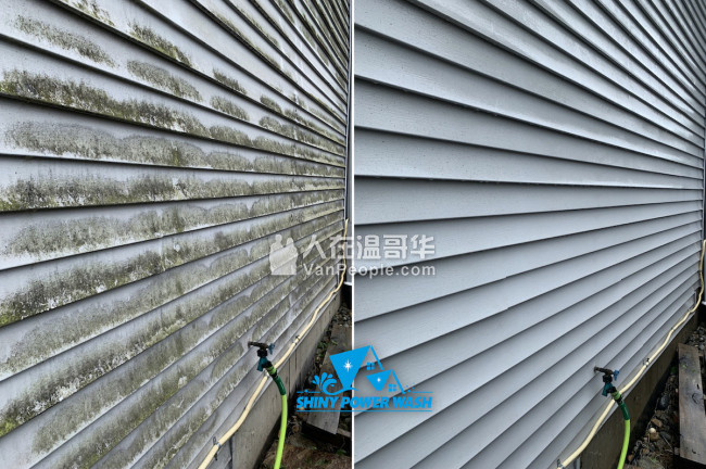 专业屋顶清洗/除青苔/三年质保，外墙与地面清洗，专业设备，保险齐全，Shiny Power Wash