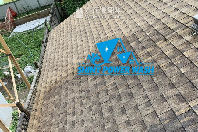 专业屋顶清洗/除青苔/三年质保，外墙与地面清洗，专业设备，保险齐全，Shiny Power Wash