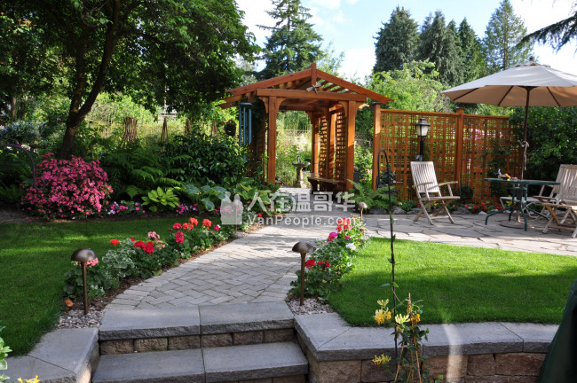 【绿地园艺】专业庭院设计新建改造 挡土墙水泥砖石路面 围栏露台 花架 铺草割草修树  庭院全年维护