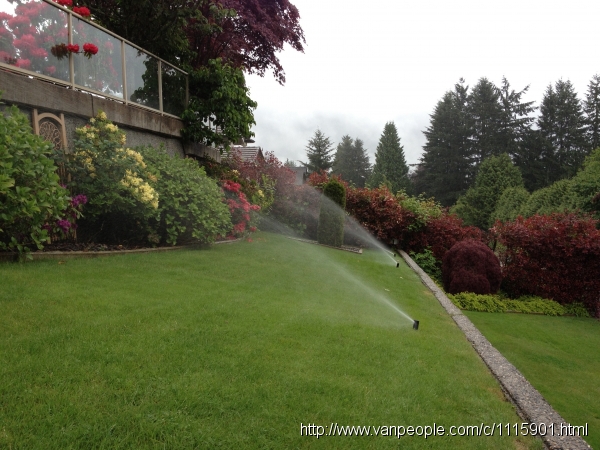 大温地区专业自动洒水系统庭院灯光公司，政府牌照，12年经验，大温地区专业花园自动洒水公司。花园洒水系