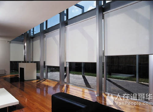 温哥华普瑞思窗饰，专业定制高档百叶窗，遮光帘，纱窗纱门 