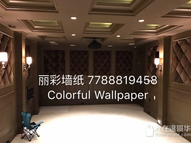 丽彩墙纸  美,欧,日,韩,中百万种款式及影音室软包 -专业墙纸设计,销售,安装团队 免费估价