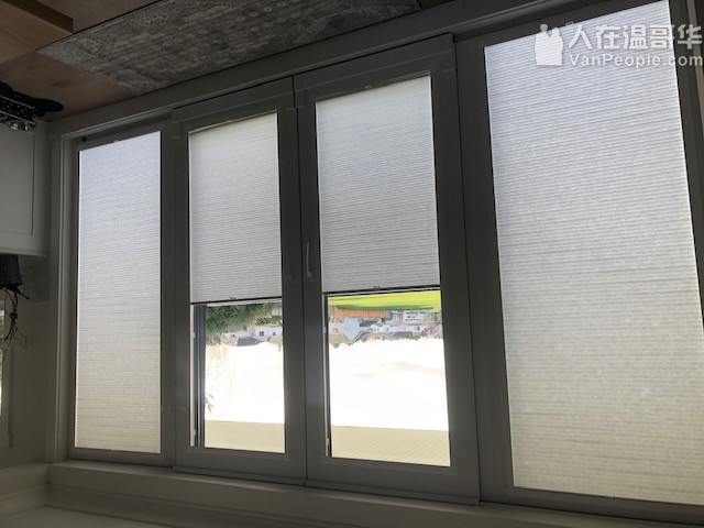 温哥华森然窗饰专业订做布艺窗帘百叶窗卷帘防蚊纱窗纱门