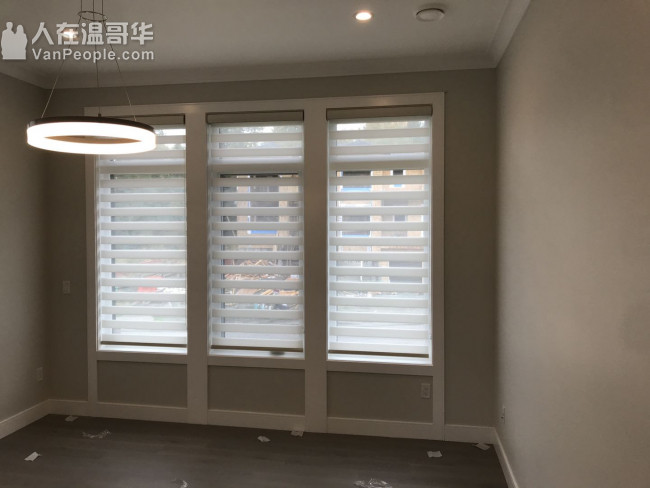 温哥华森然窗饰专业订做布艺窗帘百叶窗卷帘防蚊纱窗纱门