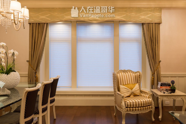 温哥华森然窗饰专业订做布艺窗帘百叶窗卷帘防蚊纱窗纱门