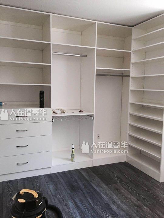 温哥华衣柜橱柜厂 25年丰富经验，经营各类衣柜橱柜。设计+定制+安装一条龙服务！免费测量设计